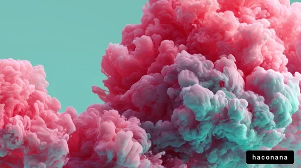 美しい色彩の雲のような風景