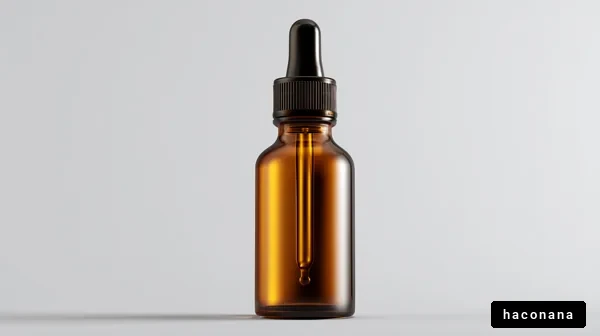 茶色のスポイトボトル