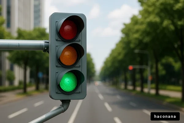 信号機と緑の信号