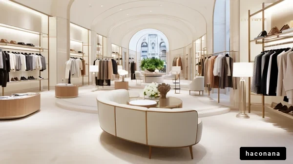 洗練されたショップの内部