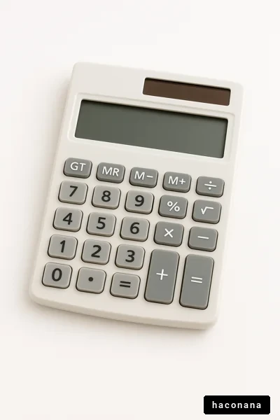 シンプルな電卓の画像