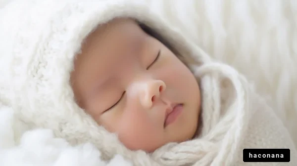 かわいい赤ちゃんが寝る姿