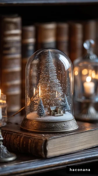 雪景色のスノードーム