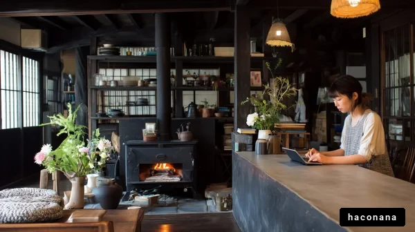 居心地の良いカフェでの作業