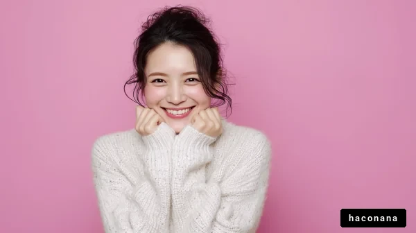 明るい笑顔の女性