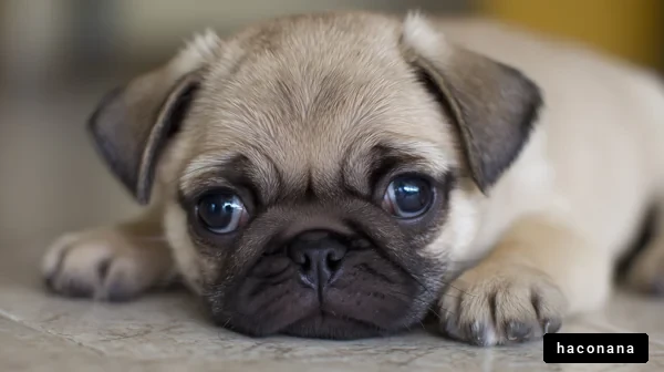子犬のパグ