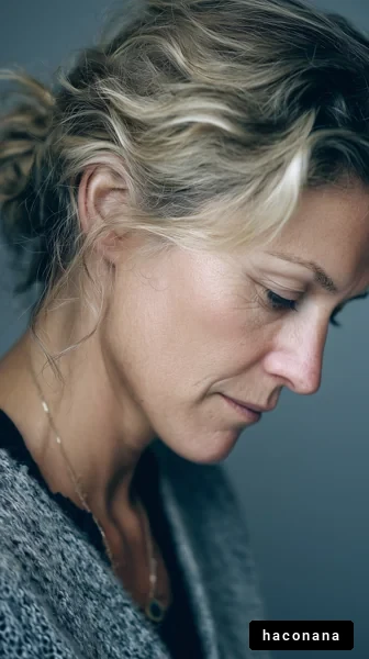 静かな表情の女性