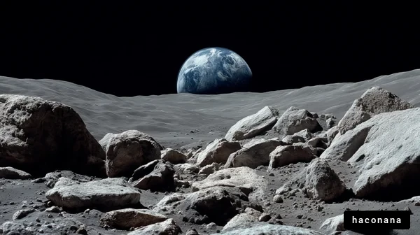 月面から見た地球