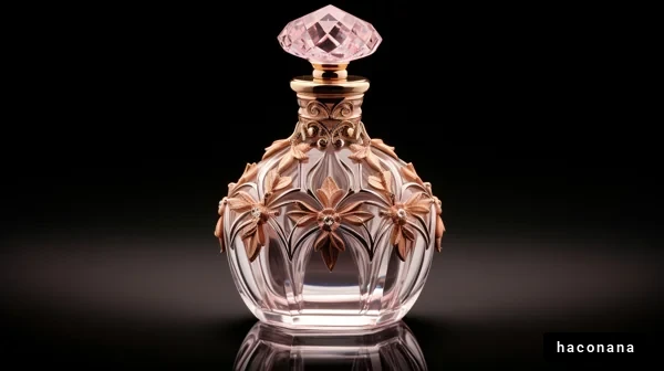 華やかな香水瓶の写真