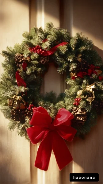 クリスマスのリース