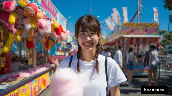 夏祭りでの笑顔