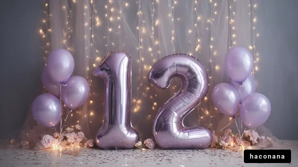 誕生日パーティーの飾り付け