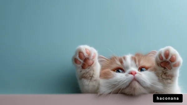 かわいい猫が見つめる