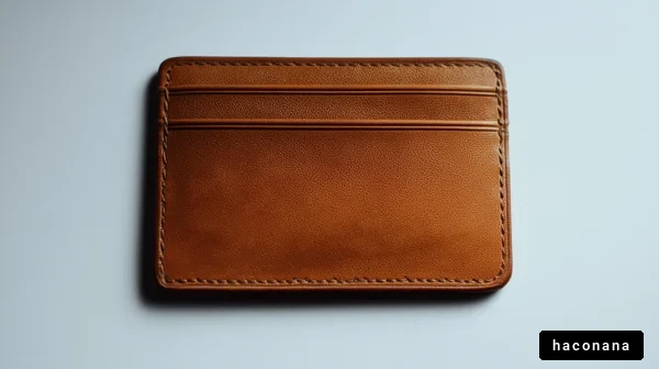 シンプルな革のカードケース