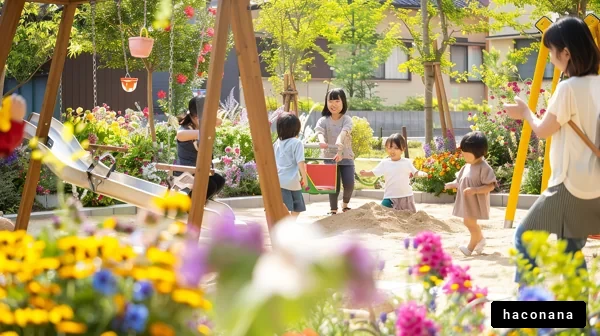 子供たちの遊び場の風景