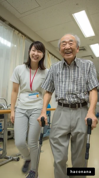 楽しそうなリハビリ風景