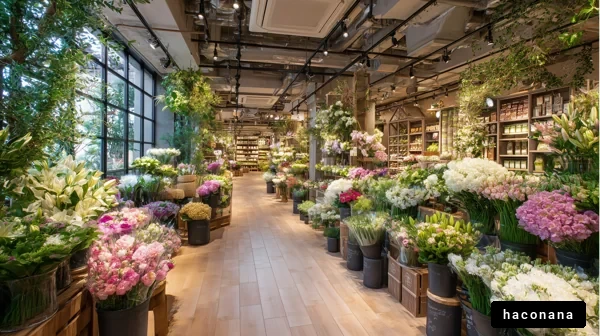 花屋の美しい空間