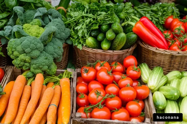 新鮮な野菜の市場