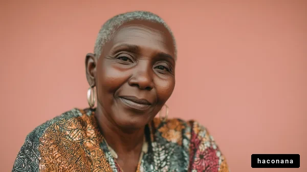 心温まる笑顔の女性