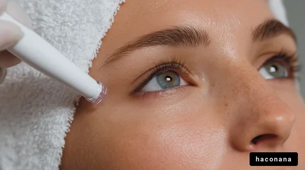 美容施術を受ける女性