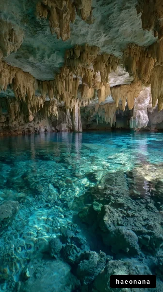 神秘的な洞窟の景観