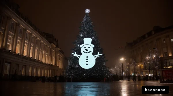 クリスマスの雪だるま