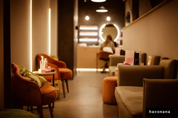 リラックスできるサロンの内装