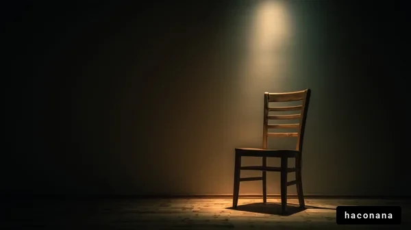暗闇に佇む椅子