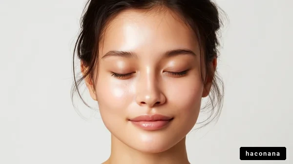 美しい肌の女性