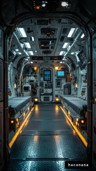 宇宙船内部の様子