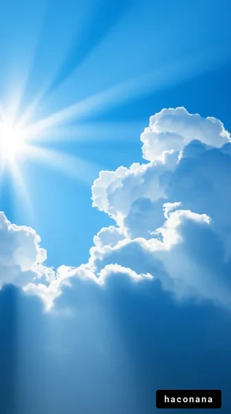 青空と雲の風景