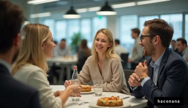 楽しいビジネスランチの風景