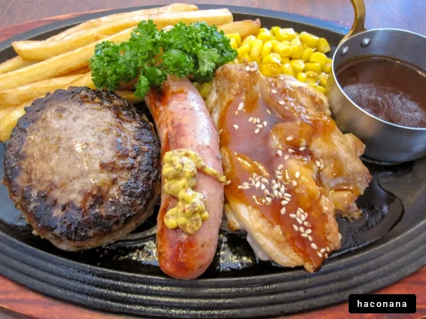 焼き肉プレートとサイド