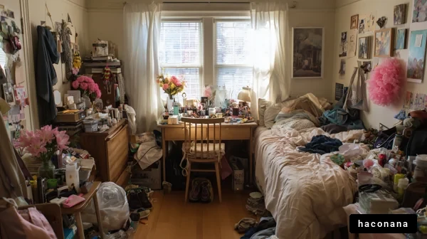 散らかった部屋の風景