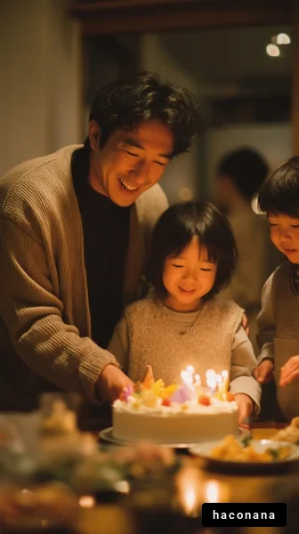 家族で祝う誕生日