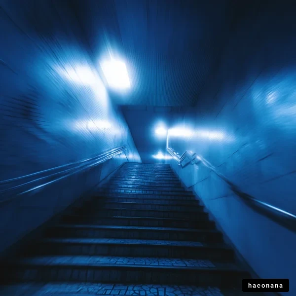 暗い階段の風景