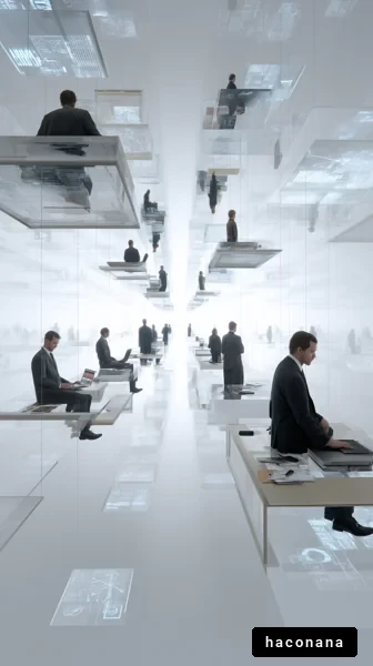 未来的なオフィス空間
