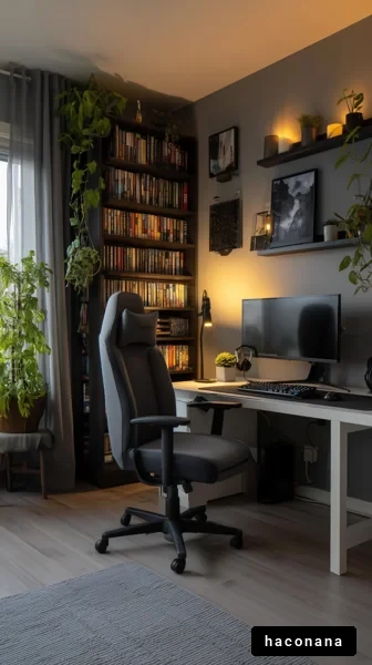 居心地の良い書斎の風景