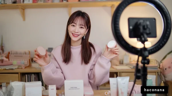 美容製品のレビュー動画