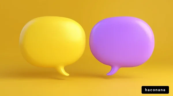 カラフルな吹き出しのイメージ