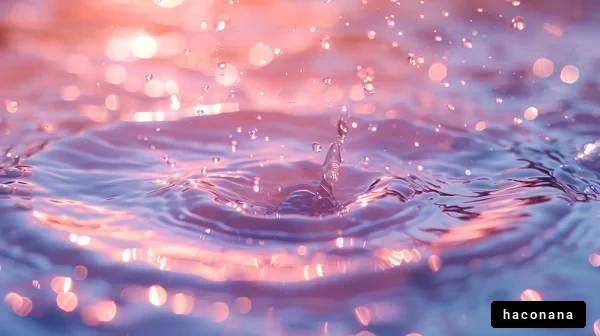 水の滴が美しい瞬間