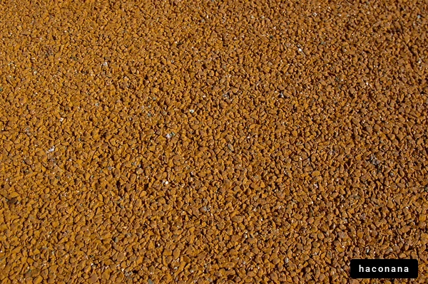 オレンジの石の表面