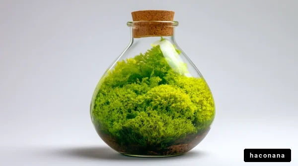 美しい苔のボトル