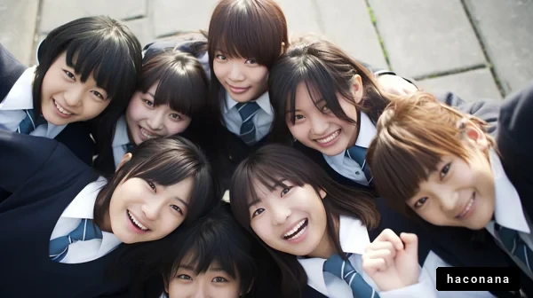 楽しそうな学生たちの笑顔