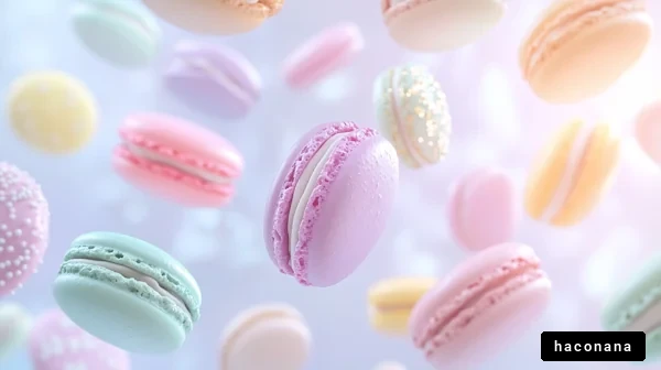 カラフルなマカロンの世界