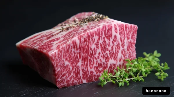 高級和牛の美しい霜降り