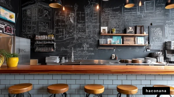 スタイリッシュなカフェ内部