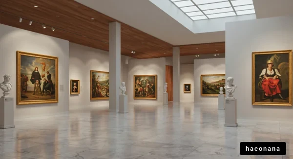 美術館の静かな展示室