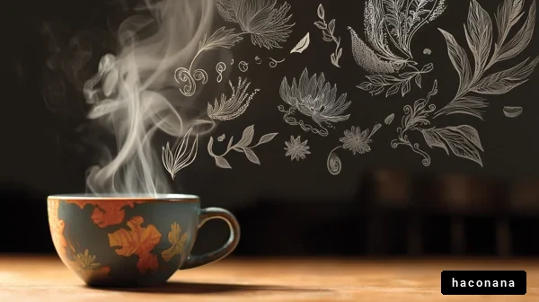 香り立つお茶とアート