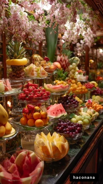 カラフルなフルーツビュッフェ